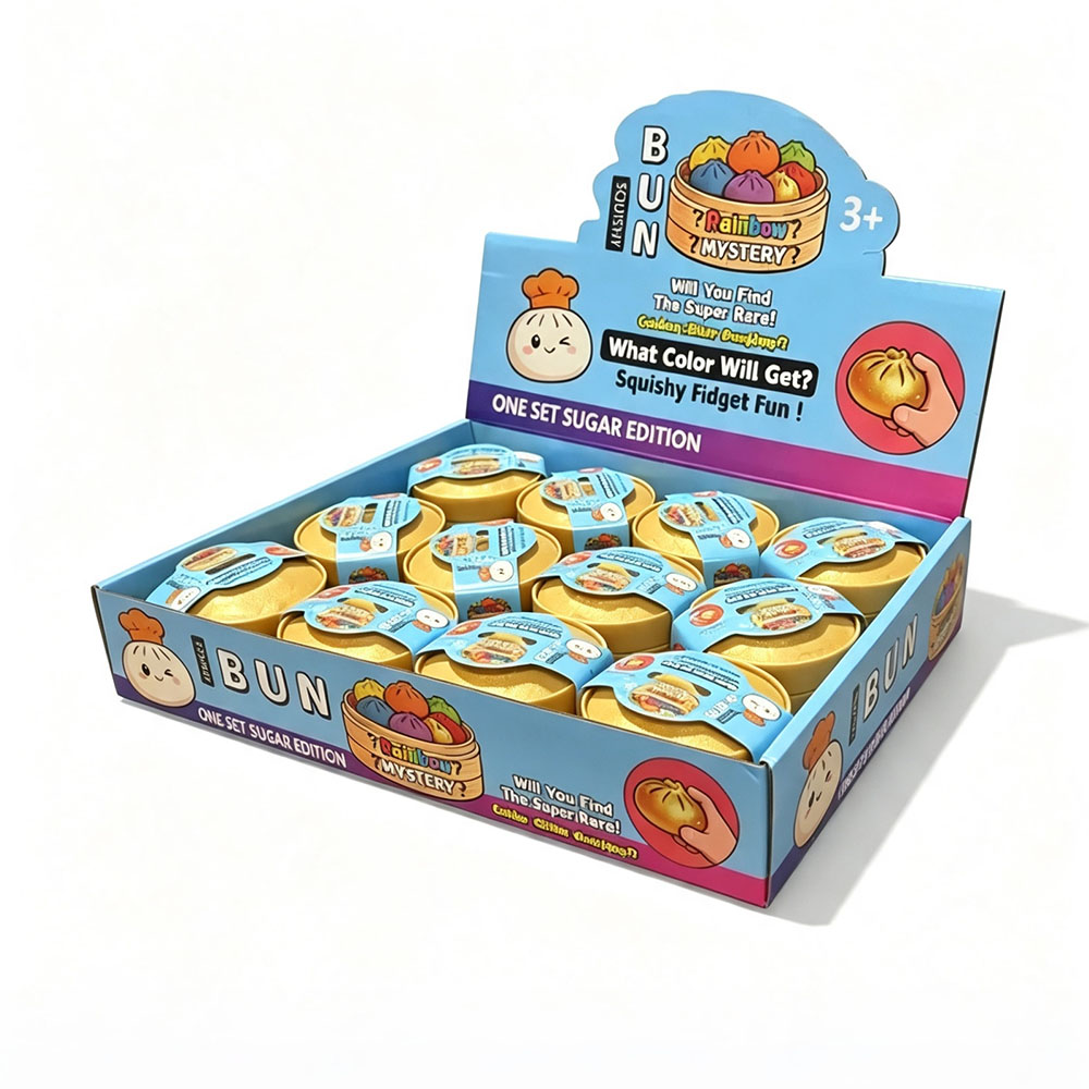 Mystery Box Blind Bag - リアルなフェイクフードのジョークギフト 1-6個入り サプライズブラインドボックス カラフルな蒸しパン点心 スクイーズおもちゃ ノベルティグッズ