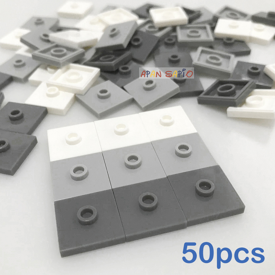 Lego Set Technic - 50 個 DIY ビルディングブロック凸シートレンガ 2 ×