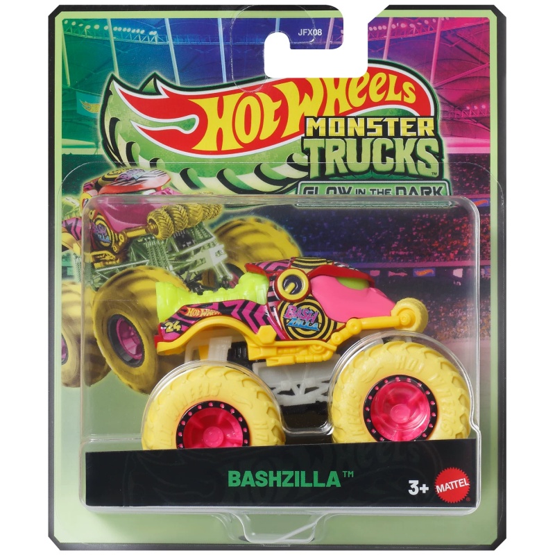 Mattel Toy Hot Wheels - マテル ホットウィール モンスタートラック 蓄光シャーク レイク JFX08