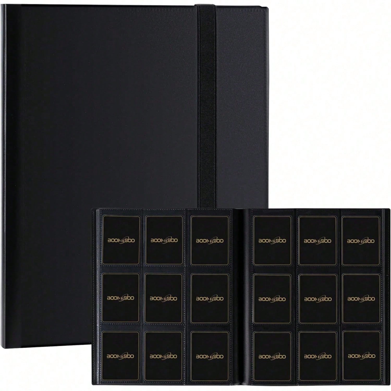 Trading Card Binder - 360枚収納カードバインダー 9ポケット収納 トレーディングカードアルバム 頑丈なサイドローディング式 MTG TCGゲームカード＆野球カード対応