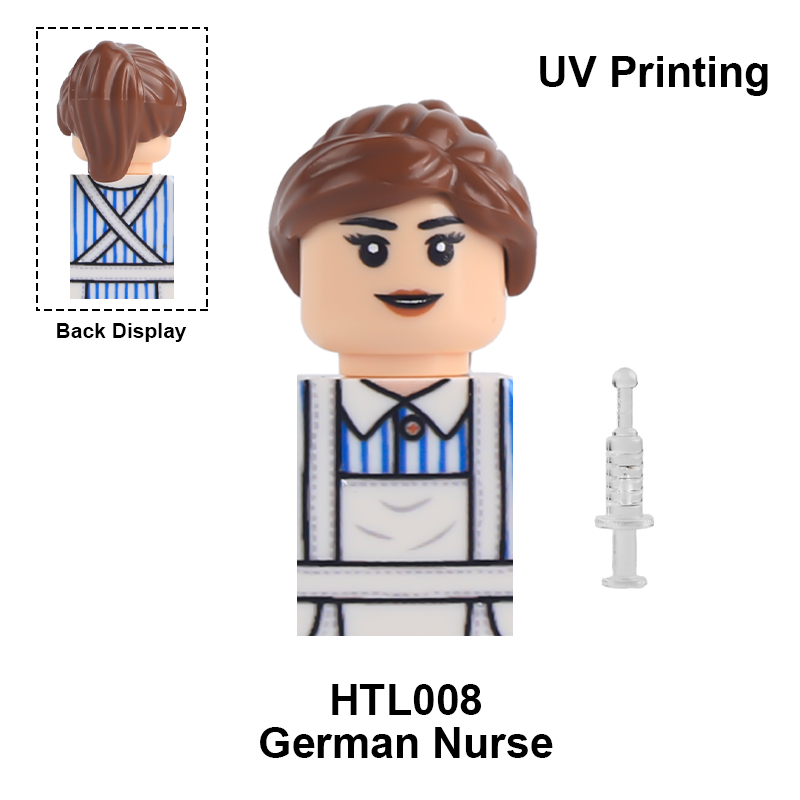 第二次世界大戦ミリタリーUVプリント将校ビルディングブロック - Lego Minifigure Holder のレビューと価格