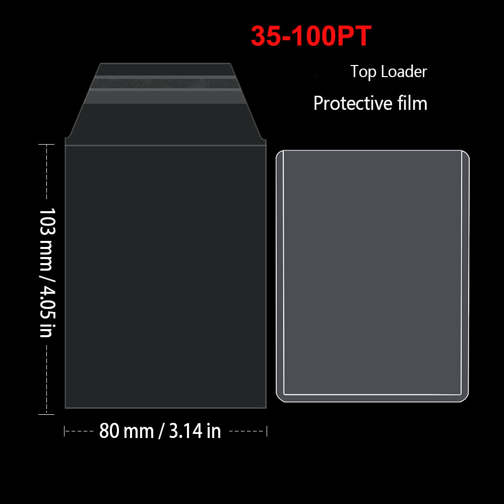 100 個再封可能なカードホルダースリーブ、トップローダー/ - Card Top Loader のレビューと価格