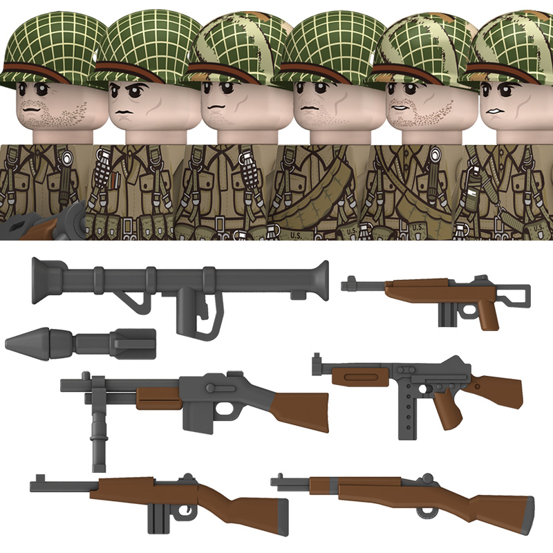 WW2 米国 101 空挺師団軍事兵士ビルディングブロック空 - Lego Minifigure Holder のレビューと価格