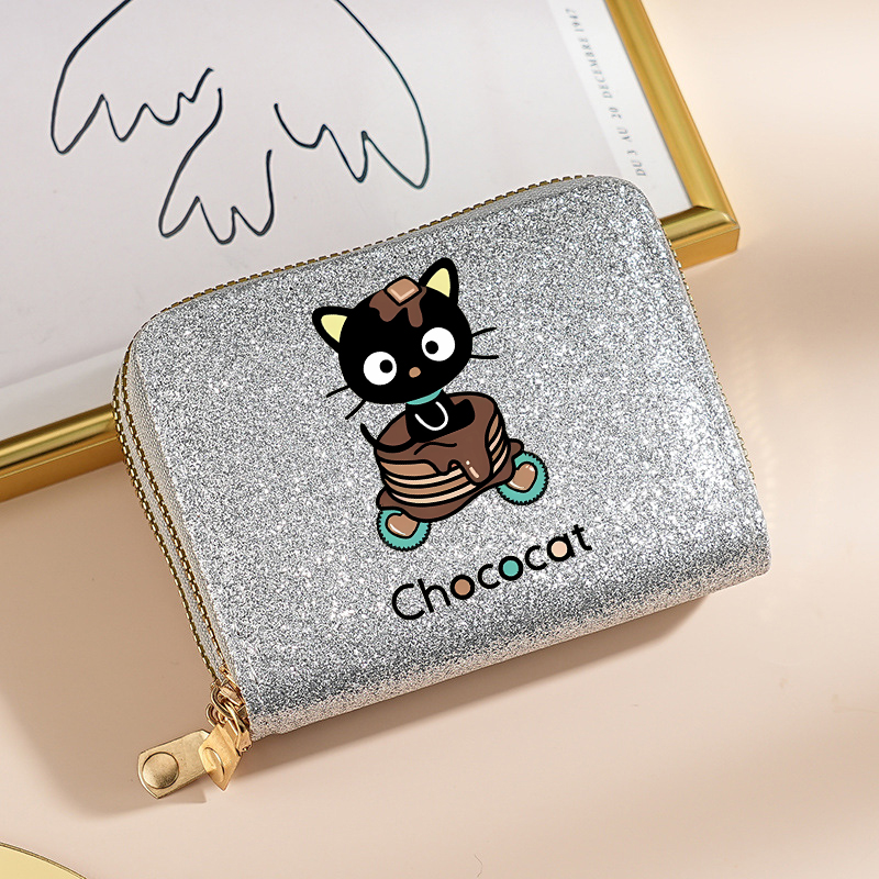 かわいい漫画財布女性シャイニングカードバッグチョコレートマネ - Card Top Loader のレビューと価格
