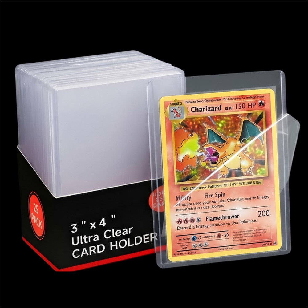 25-100 個 3 インチ x 4 インチ ハードカードス - Card Top Loader のレビューと価格